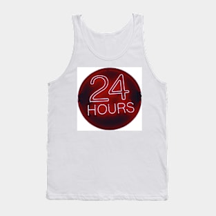 24 hrs in red Tank Top